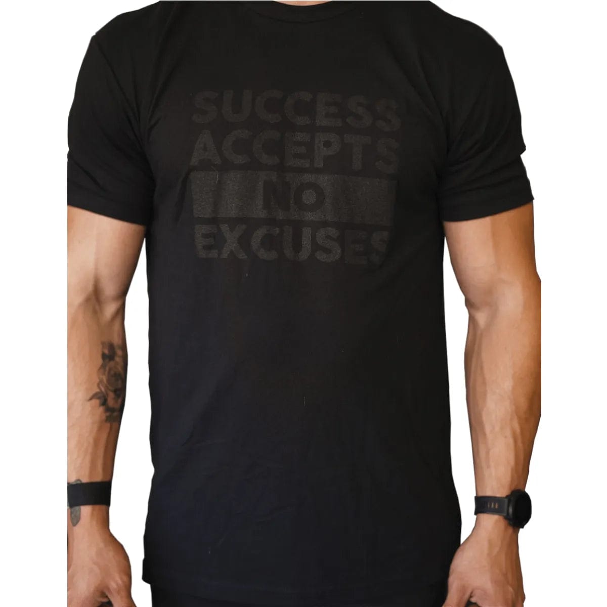 Buy the "Success Accepts No Excuses" T-shirt - 2POOD Men's Tops - Fitness Online Store