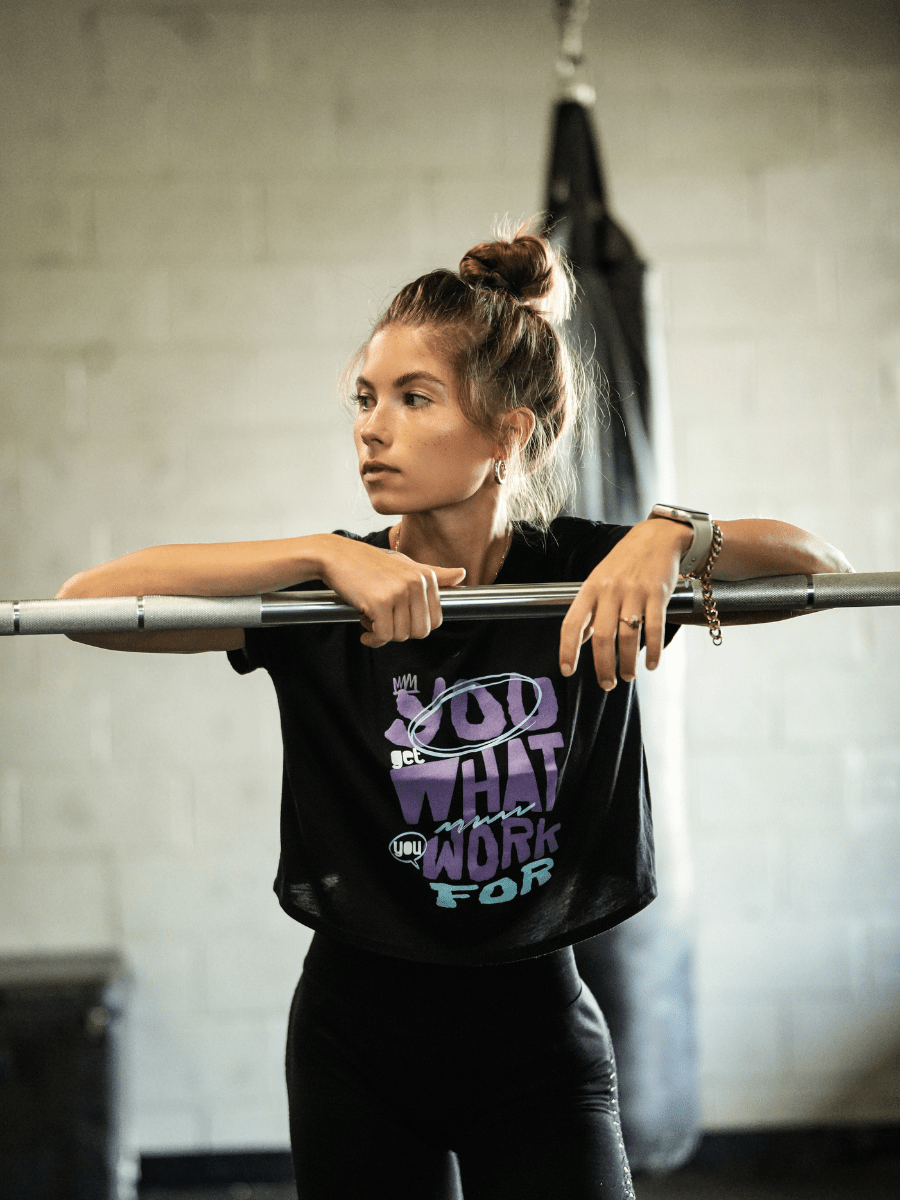 You Get What You Work For Crop kaufen - 2POOD Tanks - Fitness Onlineshop