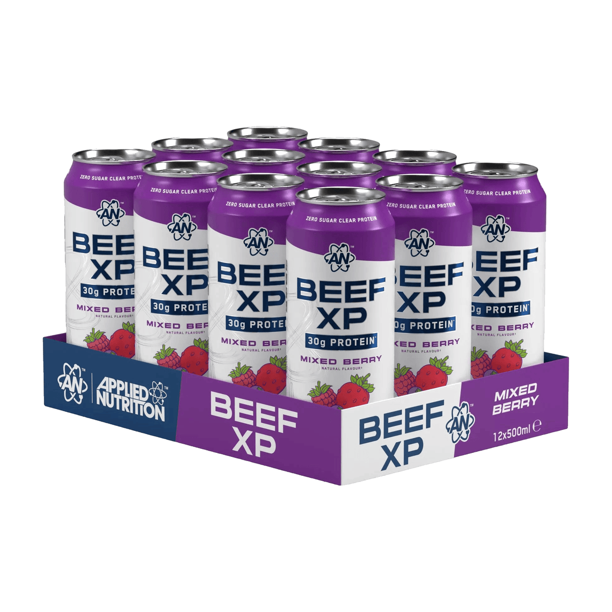 Applied Nutrition Beef XP Drink 12 x 500 ml / Mixed Berry kaufen - Applied Nutrition Fertige Proteinshakes - Fitness Onlineshop