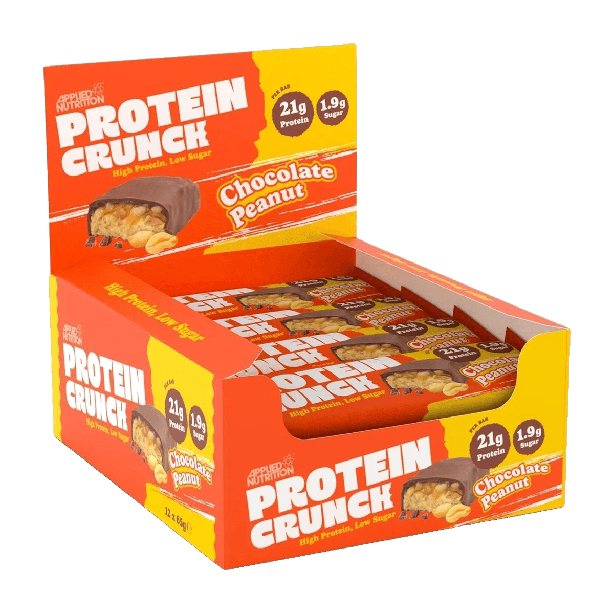 Applied Nutrition Protein Crunch Bar 12 x 62 g / Milk Chocolate Peanut kaufen - Applied Nutrition Proteinriegel - Fitness Onlineshop