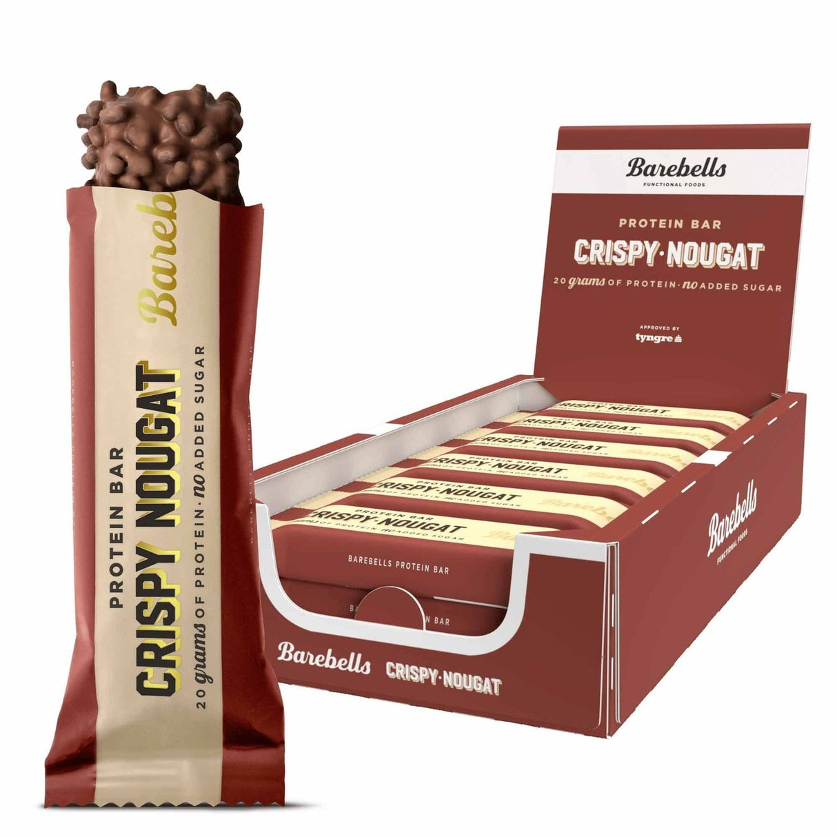 Achetez les barres protéinées Barebells « Crispy Nougat » (12 x 55 g) sur HighPowered.ch