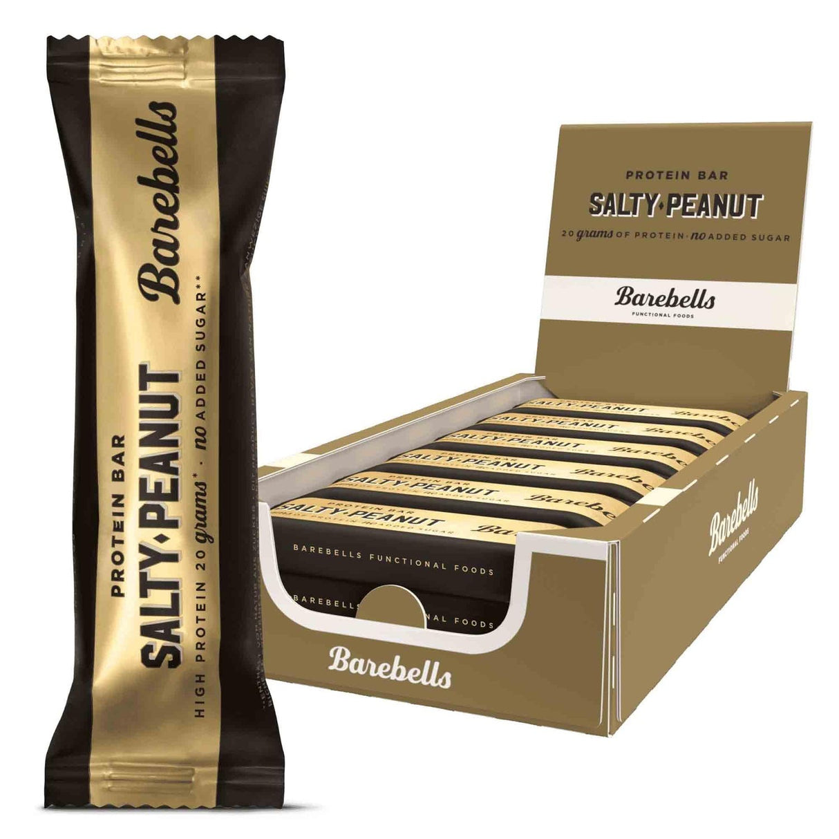 Achetez les barres protéinées Barebells Salty Peanut (12 x 55 g) sur HighPowered.ch