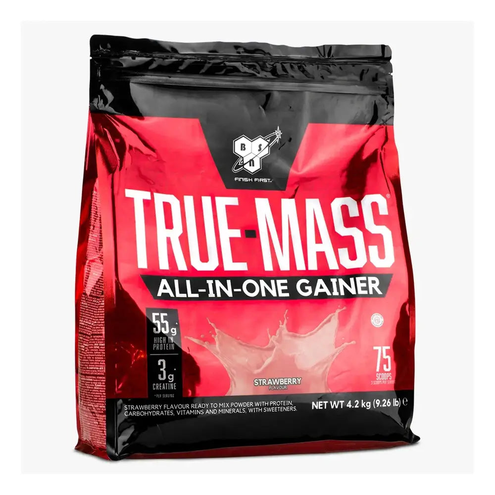 BSN BSN True Mass All-In-One Gainer (4.2 kg) Strawberry kaufen bei HighPowered.ch