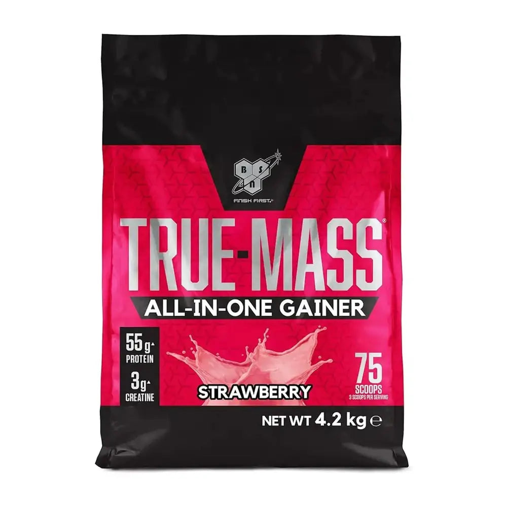BSN BSN True Mass All-In-One Gainer (4.2 kg) Strawberry kaufen bei HighPowered.ch