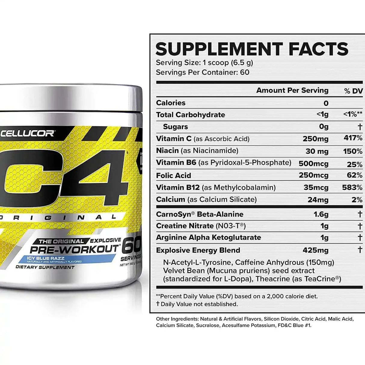 Cellucor Cellucor C4 Original Icy Blue Razz 396 g kaufen bei HighPowered.ch