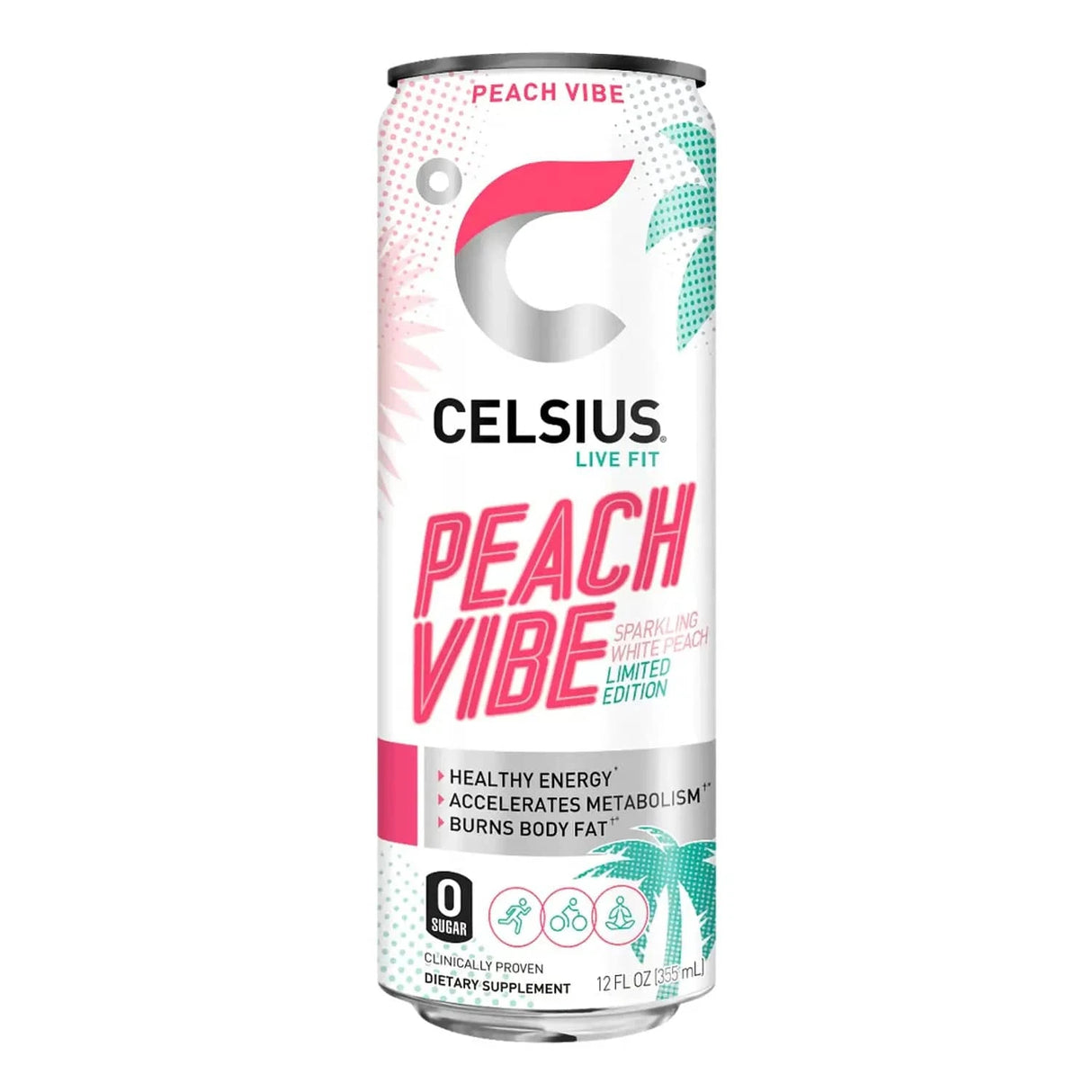 Buy Celsius Energy Drink 355 ml / Peach Vibe - Celsius Energy Drinks - Fitness Online Store