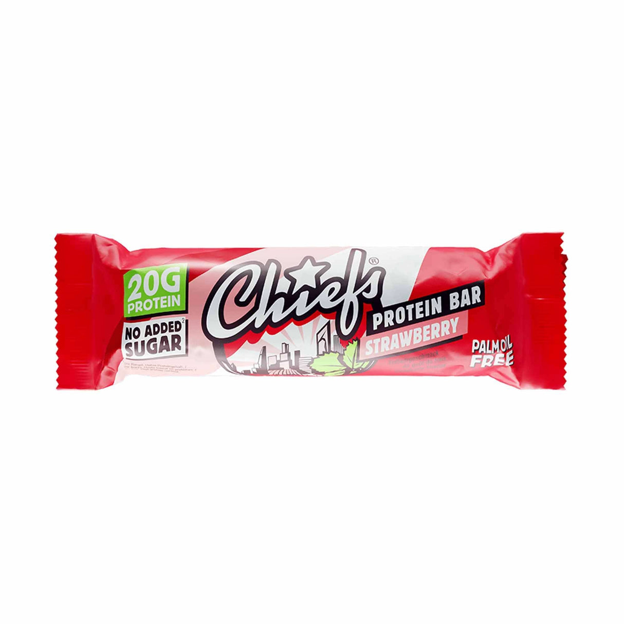 Acheter la barre protéinée Chiefs Chiefs 55 g à la fraise sur HighPowered.ch
