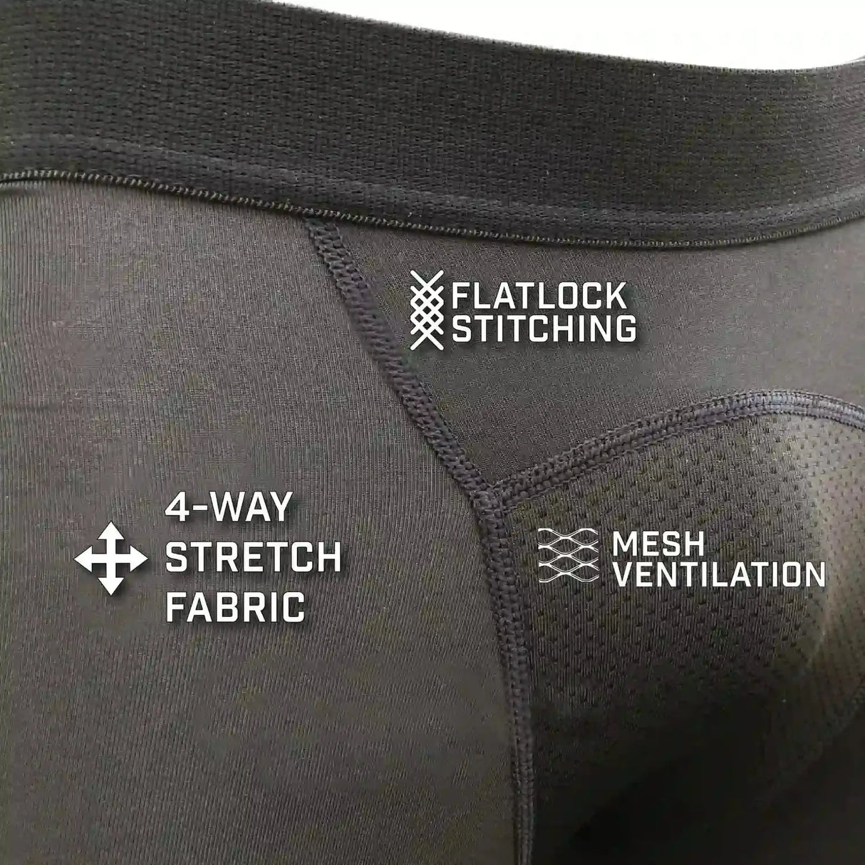 Buy Elite Athletic Gear Black Compression Tights XXL at HighPowered.ch