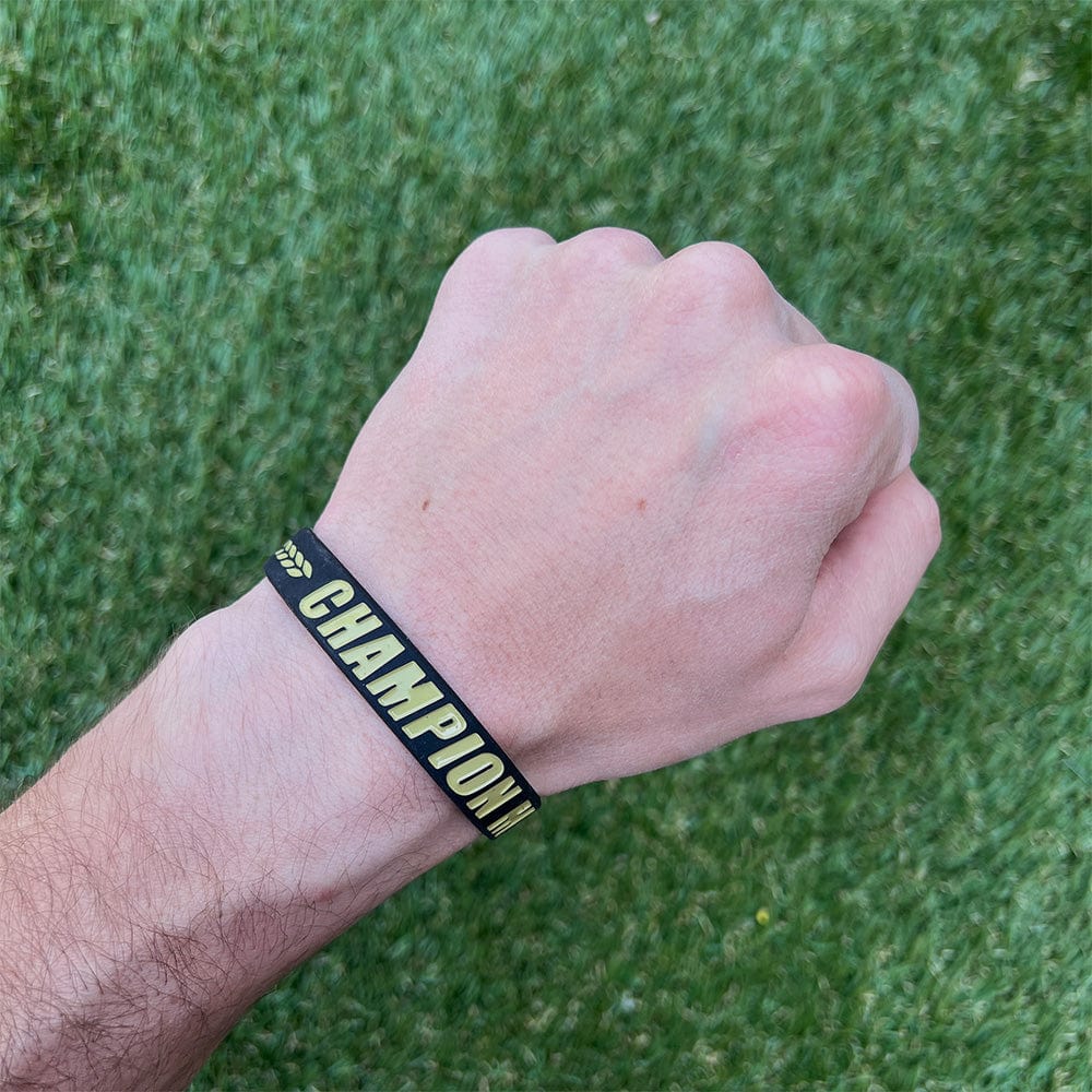 Buy the Elite Athletic Gear CHAMPION MENTALITY Wristband XL (9") at HighPowered.ch