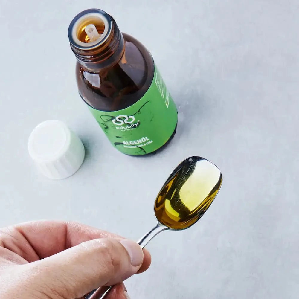 Buy Vegan Algae Oil with EPA & DHA (100 ml) - edubily Omega 3 - Fitness Online Store