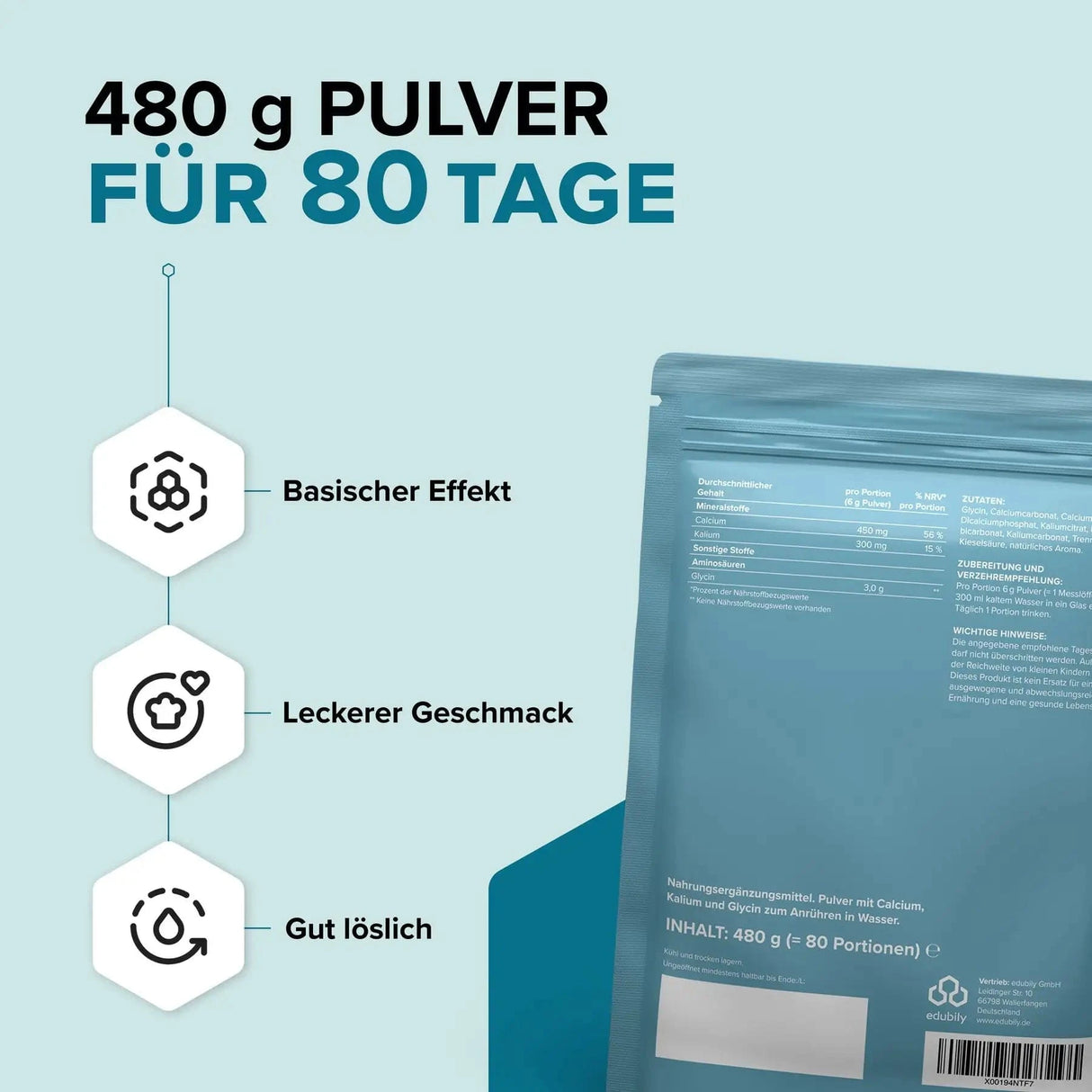 Calcium plus kaufen - edubily Calcium - Fitness Onlineshop