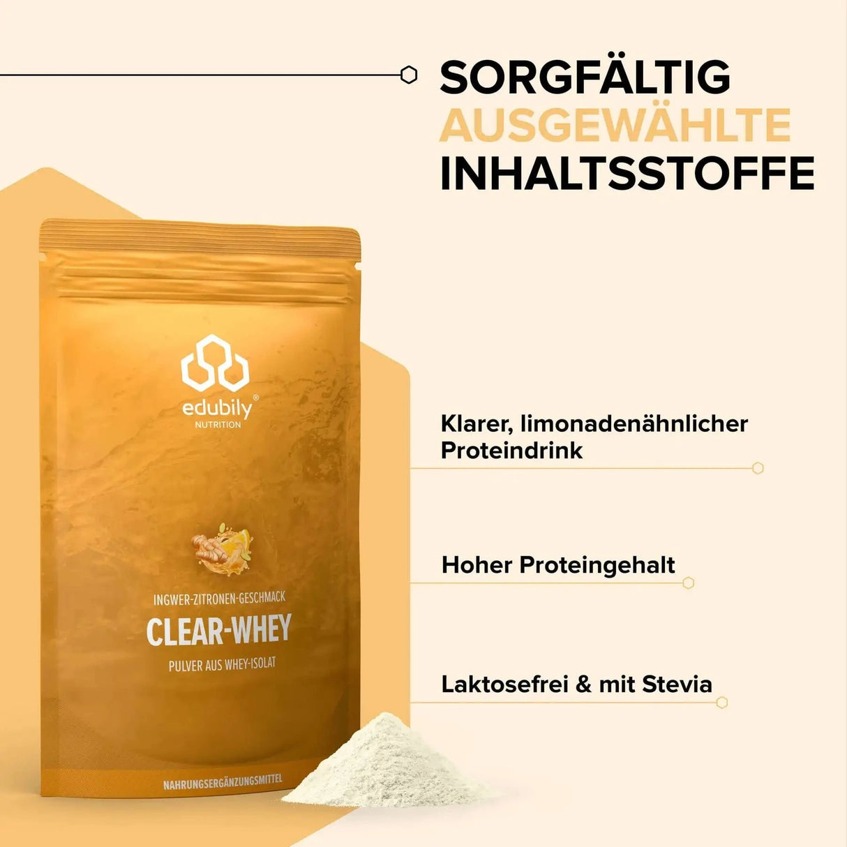 Clear Whey kaufen - edubily Whey Proteinpulver - Fitness Onlineshop