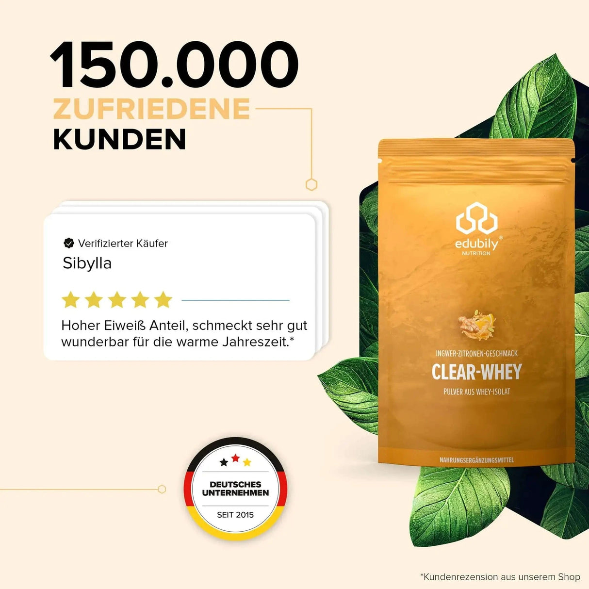 Clear Whey kaufen - edubily Whey Proteinpulver - Fitness Onlineshop