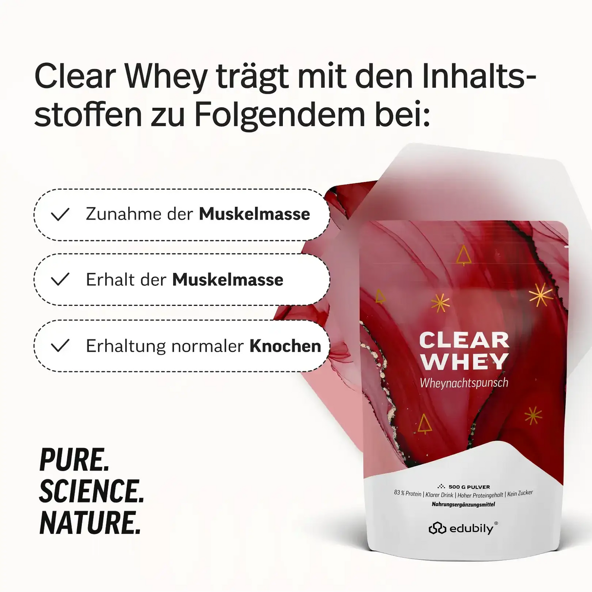 Clear Whey kaufen - edubily Whey Proteinpulver - Fitness Onlineshop