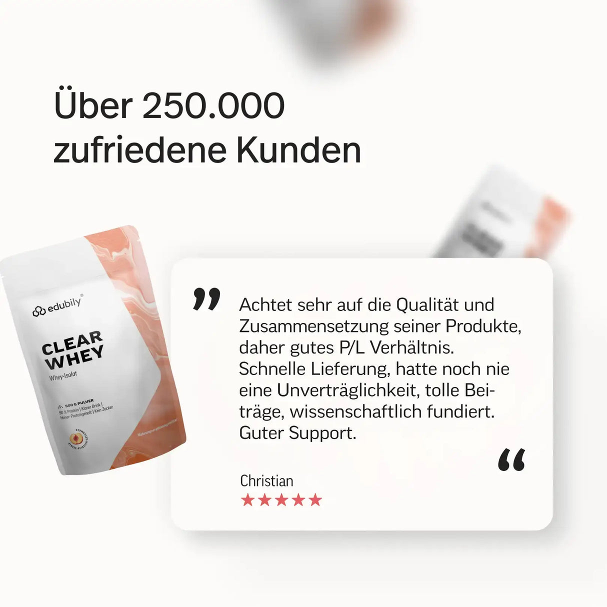 Clear Whey kaufen - edubily Whey Proteinpulver - Fitness Onlineshop