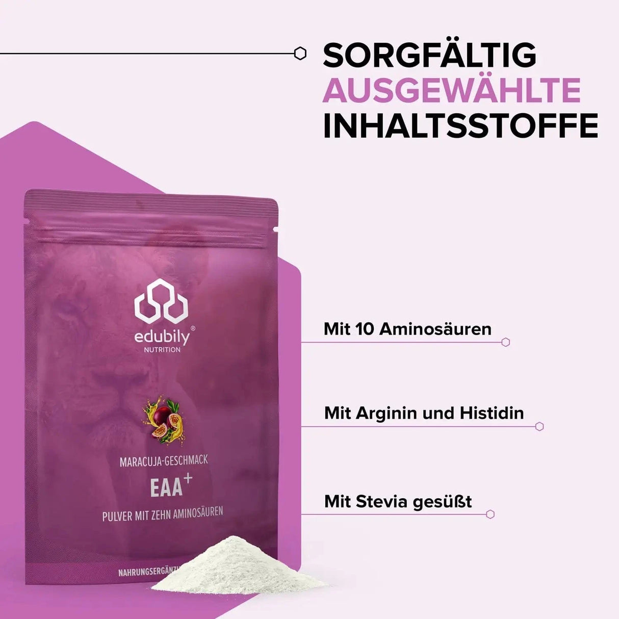 EAA⁺ Pulver (Essenzielle Aminosäuren) kaufen - edubily EAA - Fitness Onlineshop