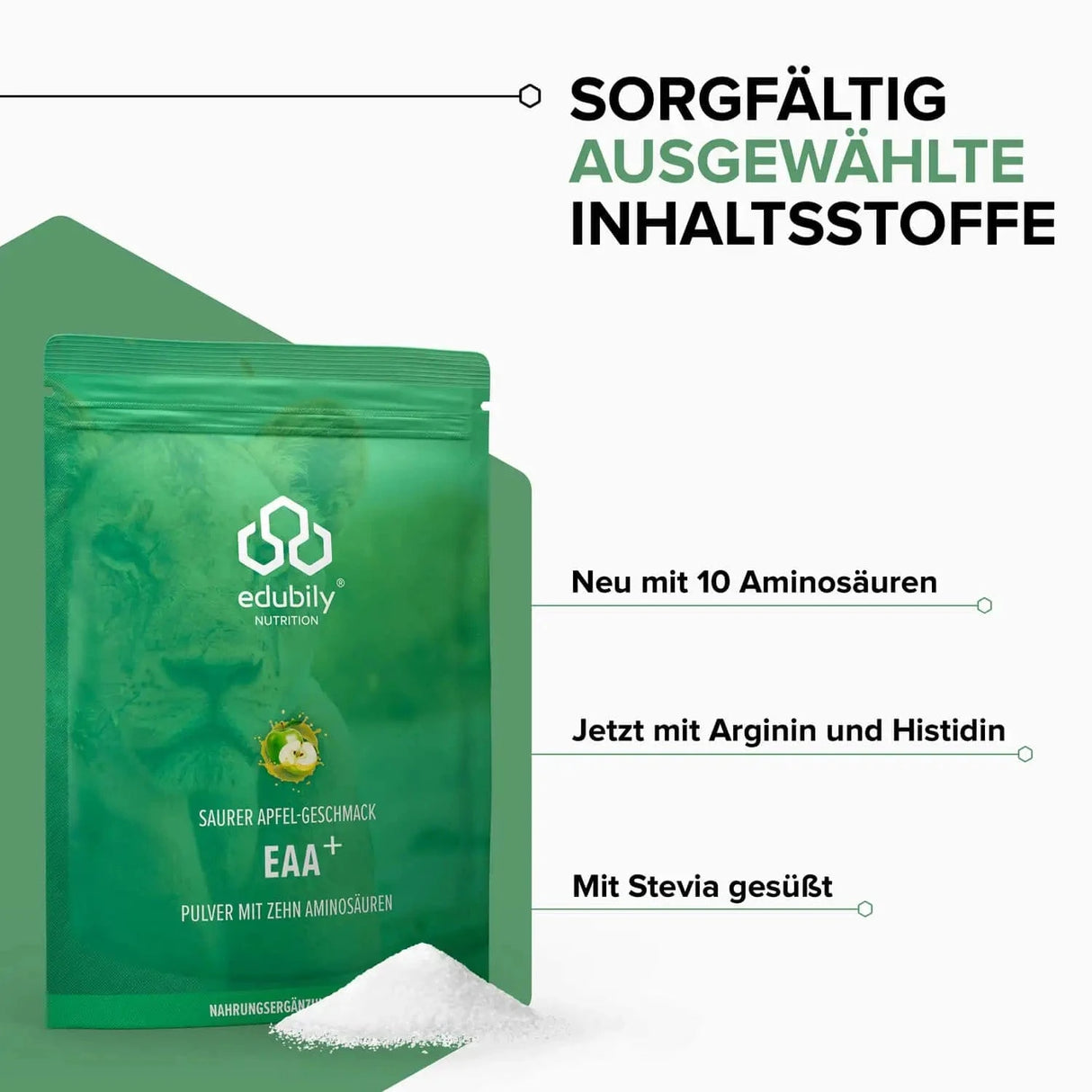EAA⁺ Pulver (Essenzielle Aminosäuren) kaufen - edubily EAA - Fitness Onlineshop