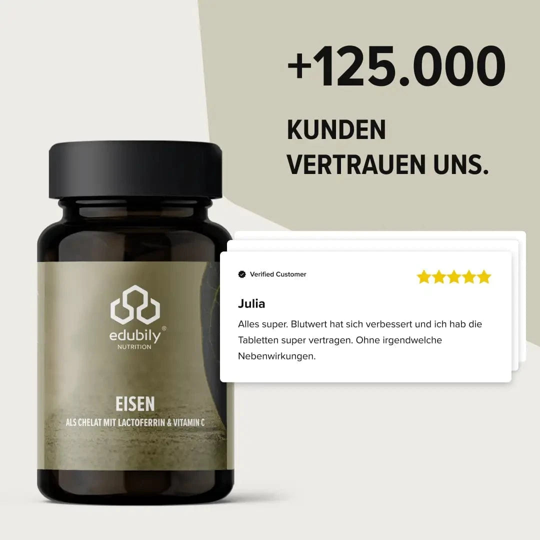 Buy Iron Capsules with Lactoferrin - edubily Iron - Online Fitness Store