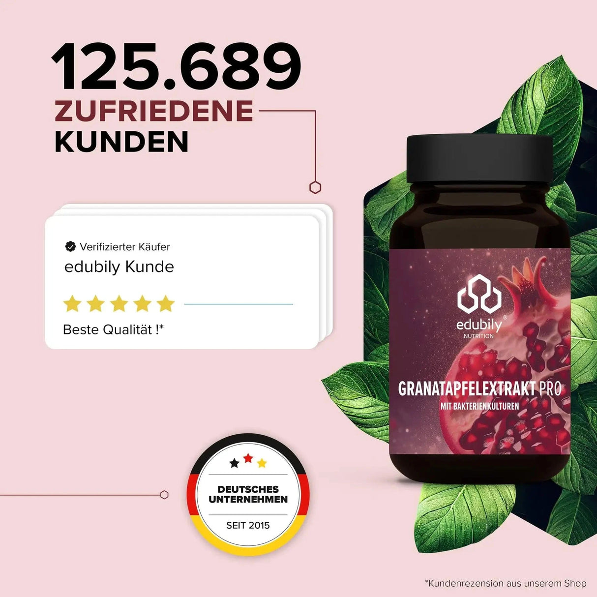 Granatapfel-Extrakt PRO kaufen - edubily Extrakte - Fitness Onlineshop