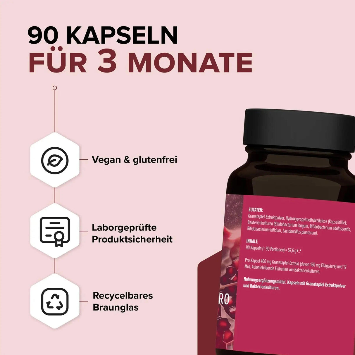 Granatapfel-Extrakt PRO kaufen - edubily Extrakte - Fitness Onlineshop