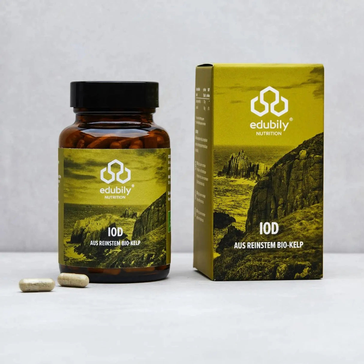Iod Kapseln – aus reinstem Bio-Kelp kaufen - edubily Jod - Fitness Onlineshop