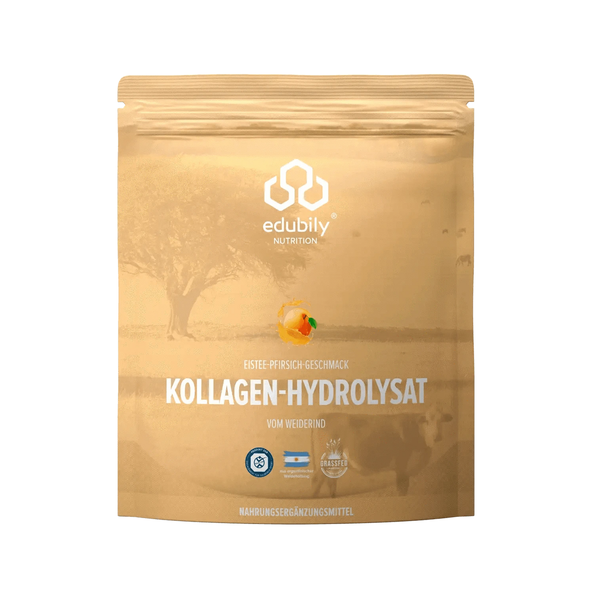Kollagen-Hydrolysat Pulver 750 g / Eistee Pfirsich kaufen - edubily Kollagen - Fitness Onlineshop