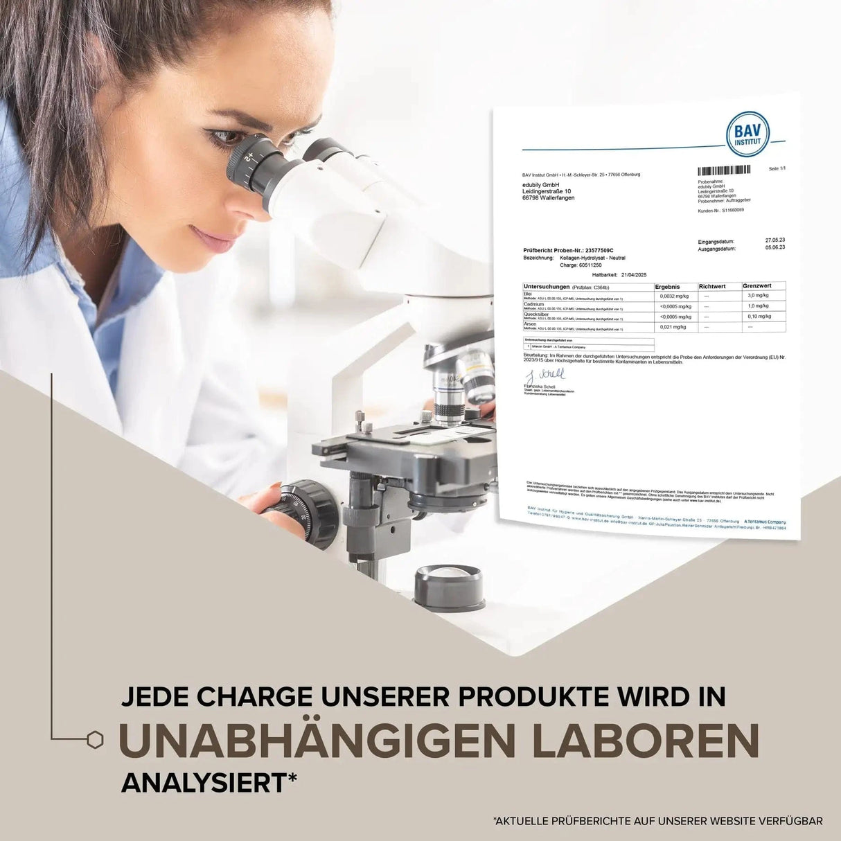 Kollagen-Hydrolysat Pulver kaufen - edubily Kollagen - Fitness Onlineshop