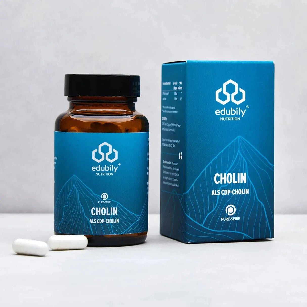 PURE Cholin Kapseln – als CDP-Cholin kaufen - edubily Nootropika - Fitness Onlineshop