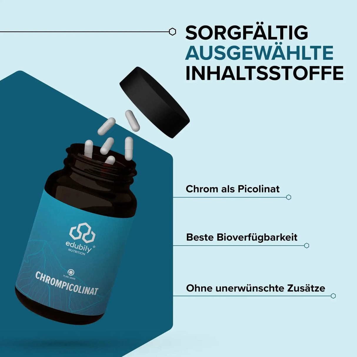 PURE Chrompicolinat Kapseln kaufen - edubily Chrom - Fitness Onlineshop
