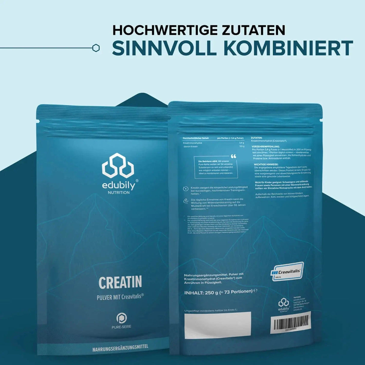 PURE Creatin Pulver Creavitalis® kaufen - edubily Kreatin - Fitness Onlineshop