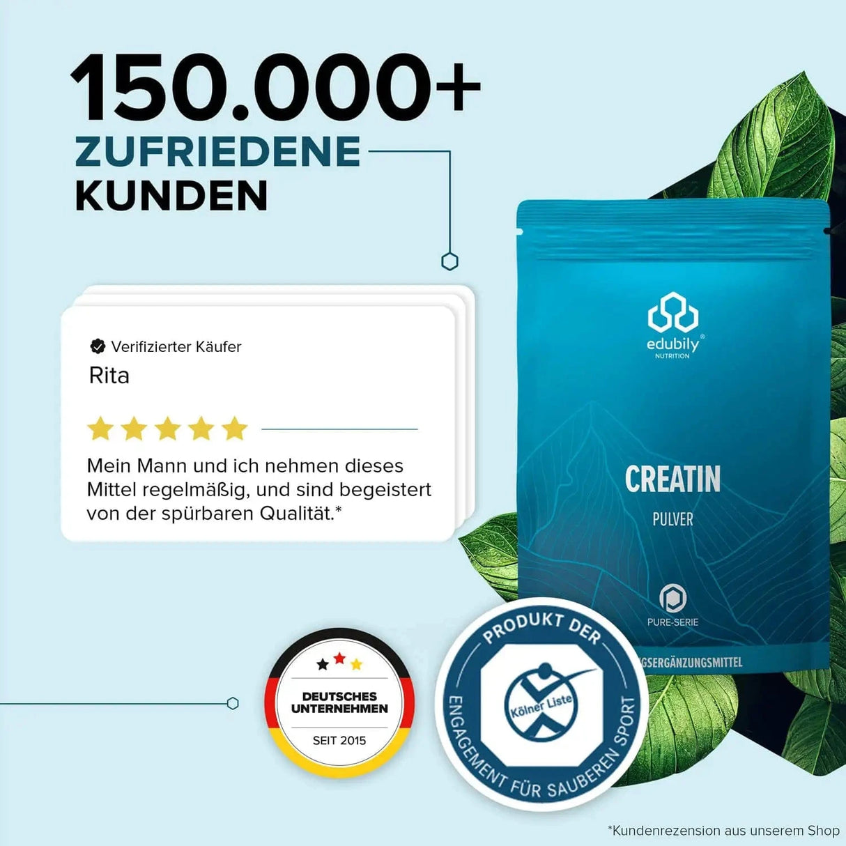 PURE Creatin Pulver Creavitalis® kaufen - edubily Kreatin - Fitness Onlineshop