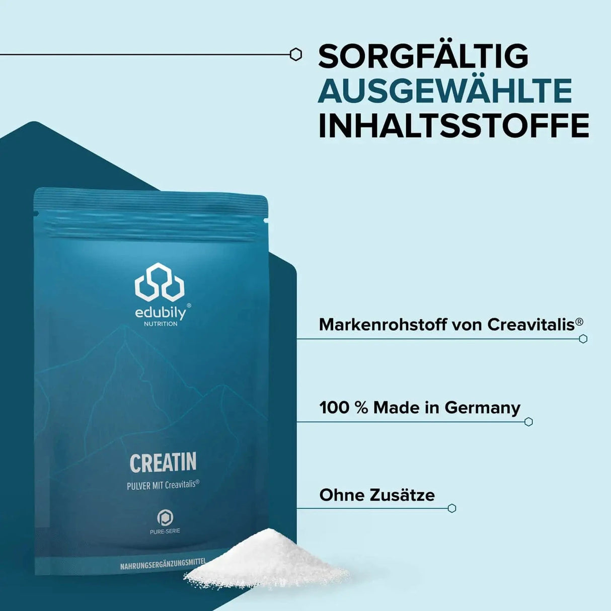 PURE Creatin Pulver Creavitalis® kaufen - edubily Kreatin - Fitness Onlineshop
