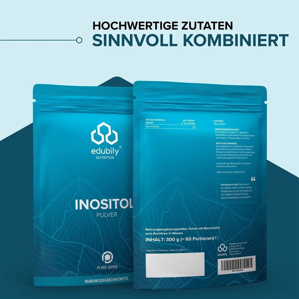 PURE Inositol Pulver kaufen - edubily Nootropika - Fitness Onlineshop