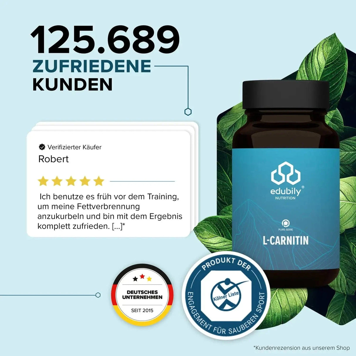 PURE L-Carnitin kaufen - edubily Weitere Aminosäuren - Fitness Onlineshop