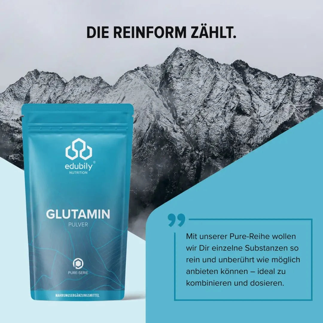 PURE L-Glutamin Pulver kaufen - edubily Weitere Aminosäuren - Fitness Onlineshop