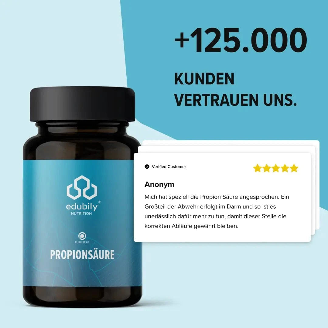 PURE Propionsäure Kapseln kaufen - edubily Verdauung - Fitness Onlineshop