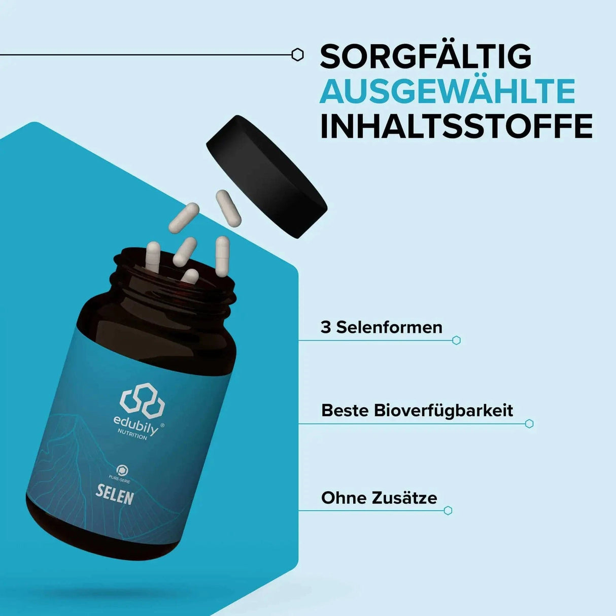 PURE Selen Kapseln kaufen - edubily Selen - Fitness Onlineshop
