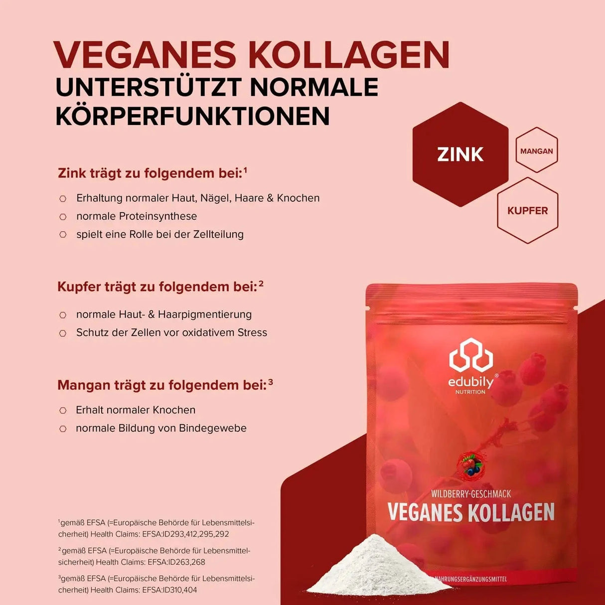 Veganes Kollagen Pulver kaufen - edubily Vegane Proteinpulver - Fitness Onlineshop