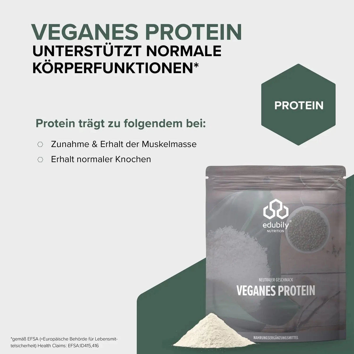 Veganes Proteinpulver kaufen - edubily Vegane Proteinpulver - Fitness Onlineshop