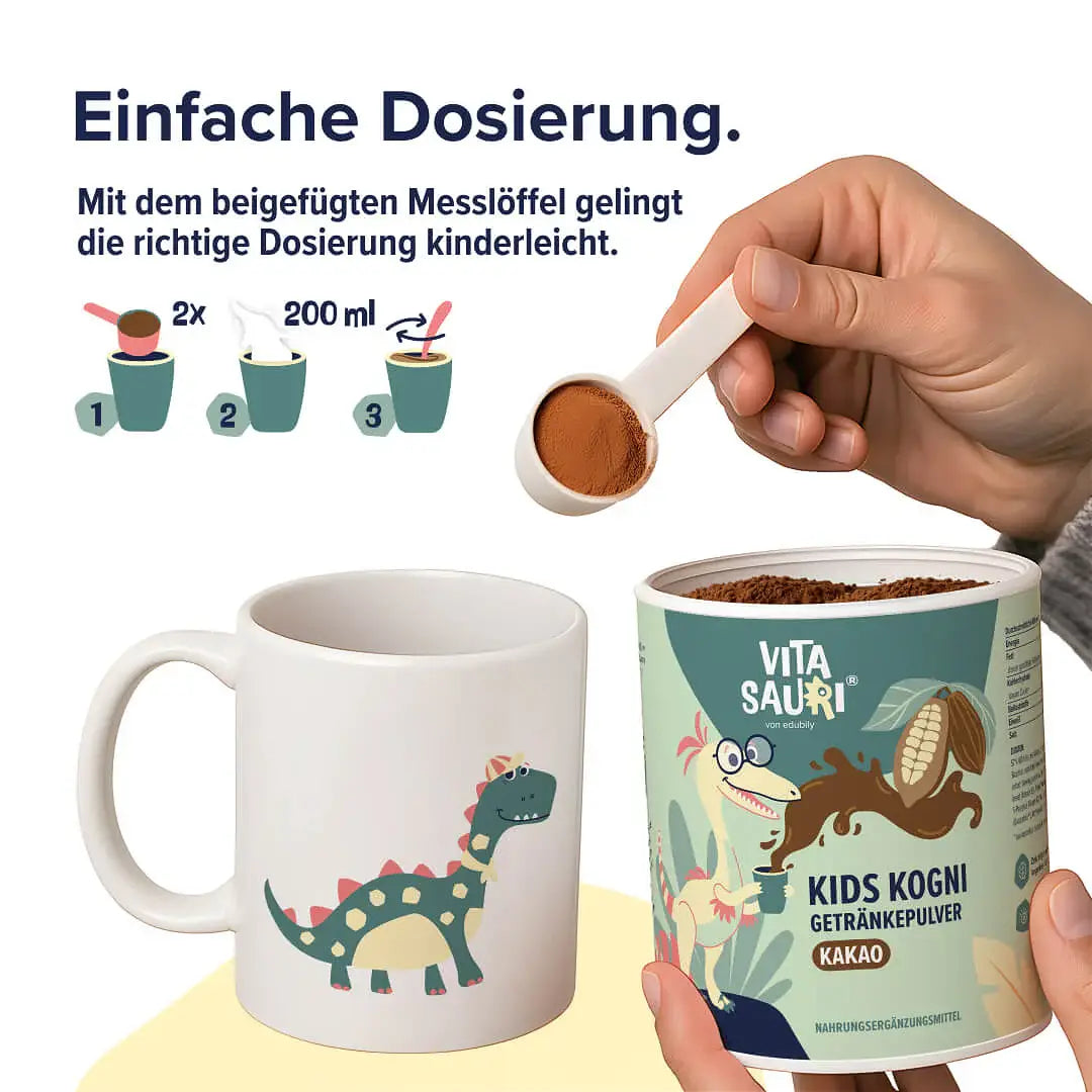 Vitasauri® Kids Kogni Getränkepulver kaufen - edubily Vitamine - Fitness Onlineshop