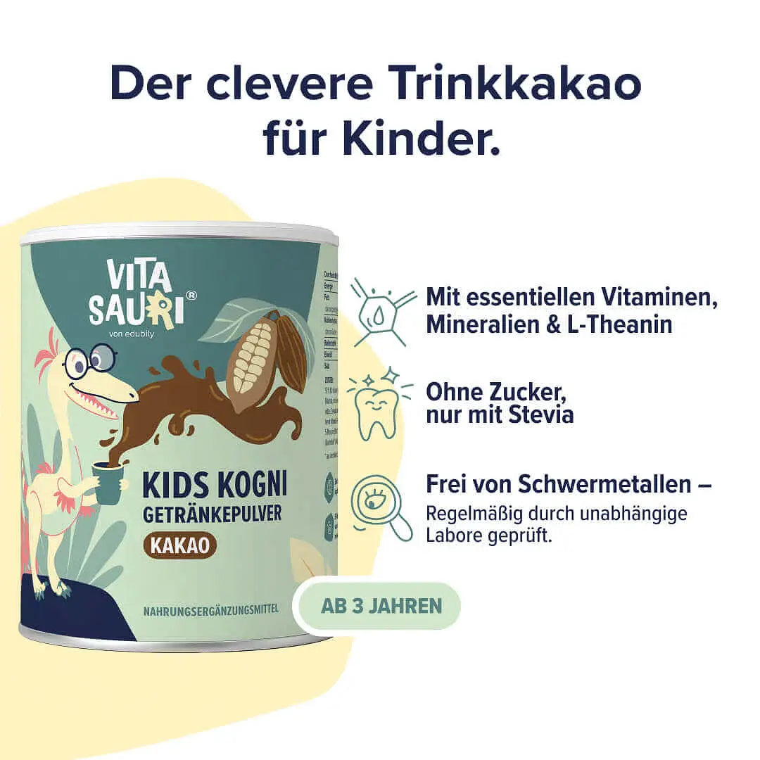 Vitasauri® Kids Kogni Getränkepulver kaufen - edubily Vitamine - Fitness Onlineshop
