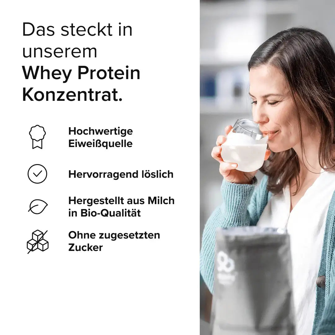 Whey Protein Konzentrat kaufen - edubily Whey Proteinpulver - Fitness Onlineshop