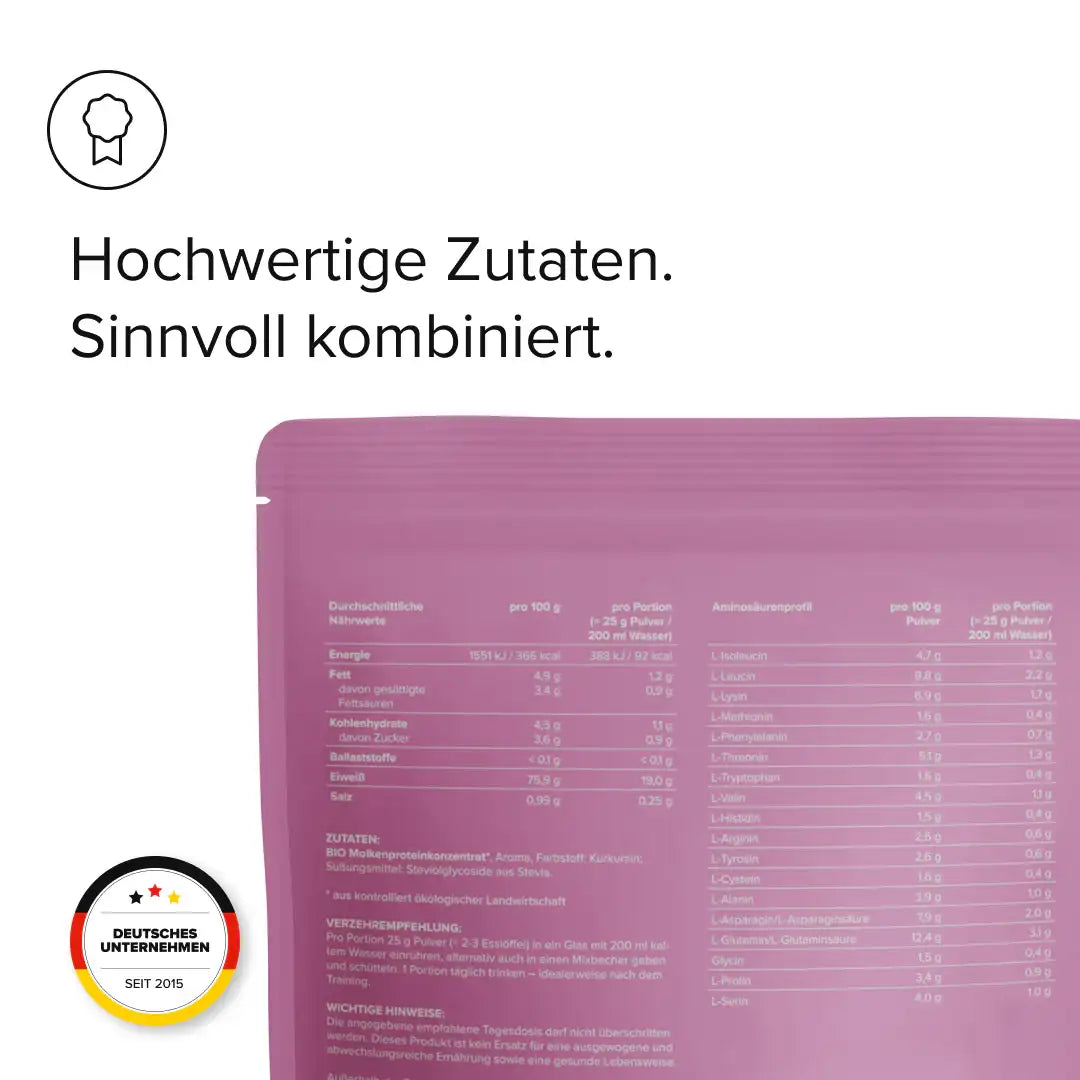 Whey Protein Konzentrat kaufen - edubily Whey Proteinpulver - Fitness Onlineshop