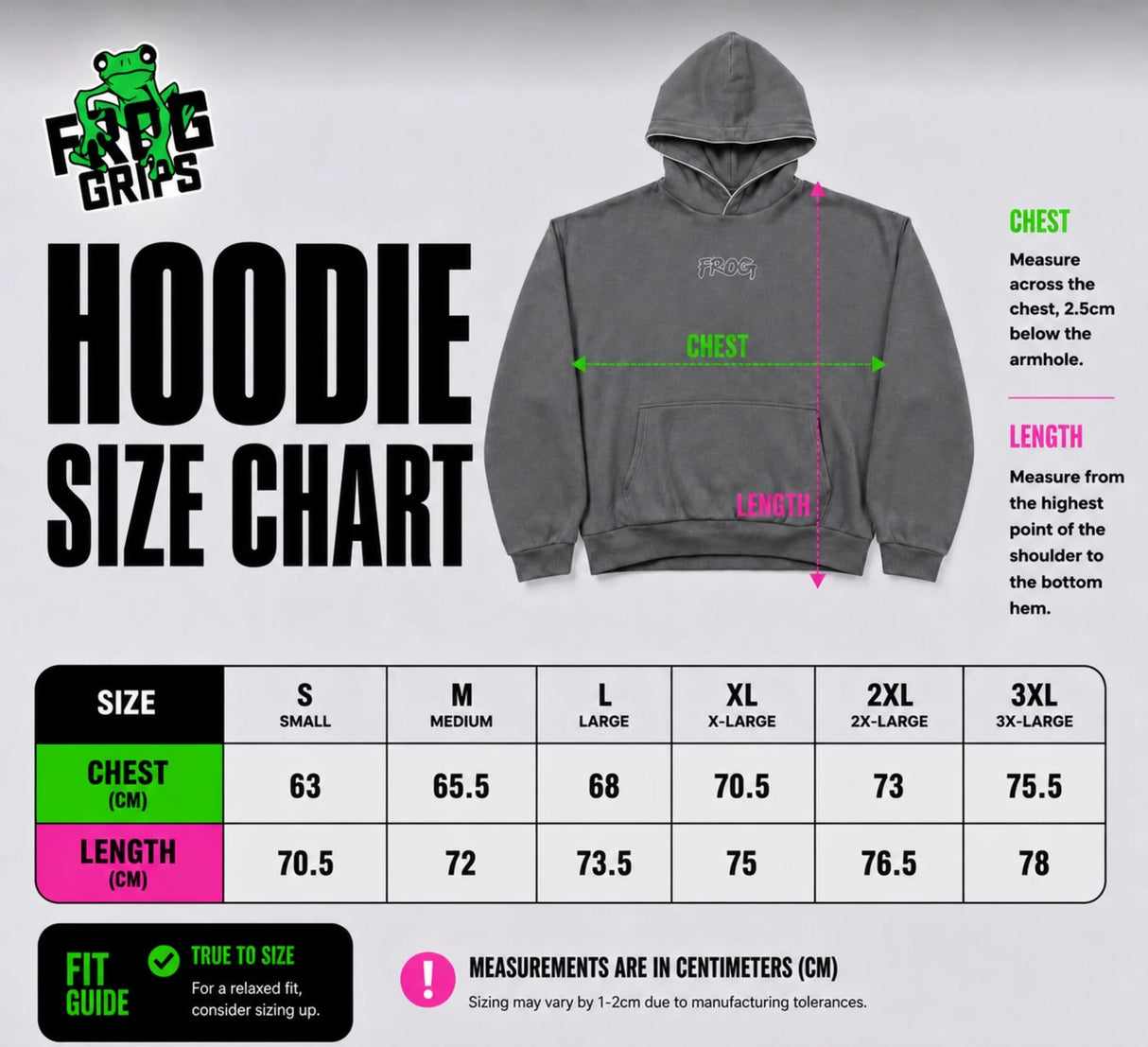 Frog Grips Hoodie Unisex (Grau) kaufen - Frog Grips Oberteile Herren - Fitness Onlineshop