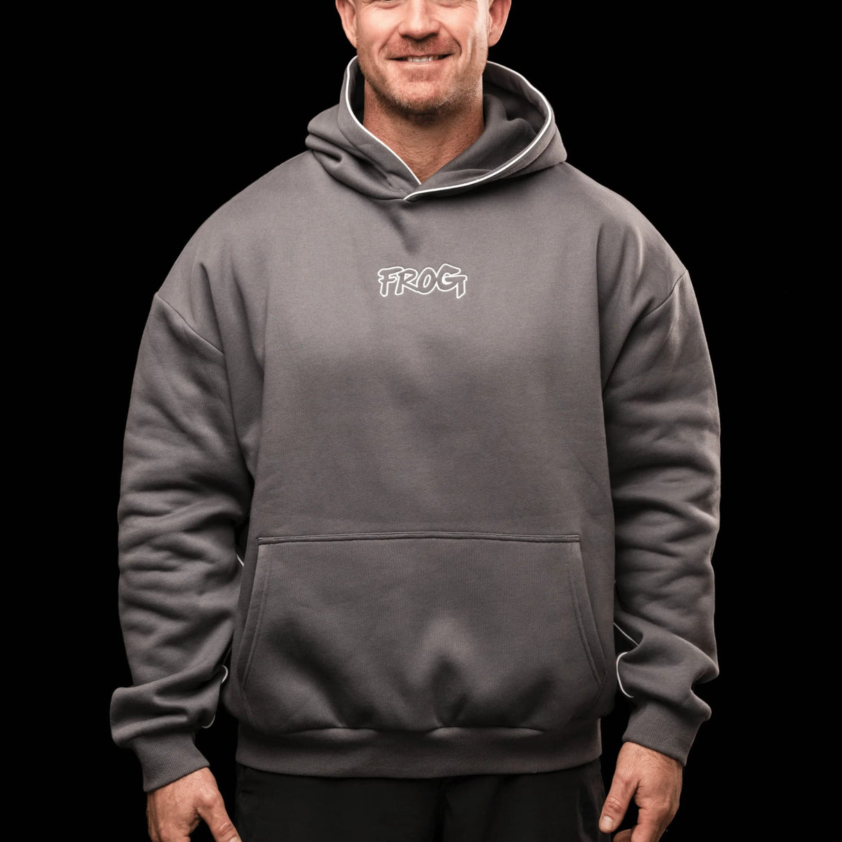 Frog Grips Hoodie Unisex (Grau) kaufen - Frog Grips Oberteile Herren - Fitness Onlineshop