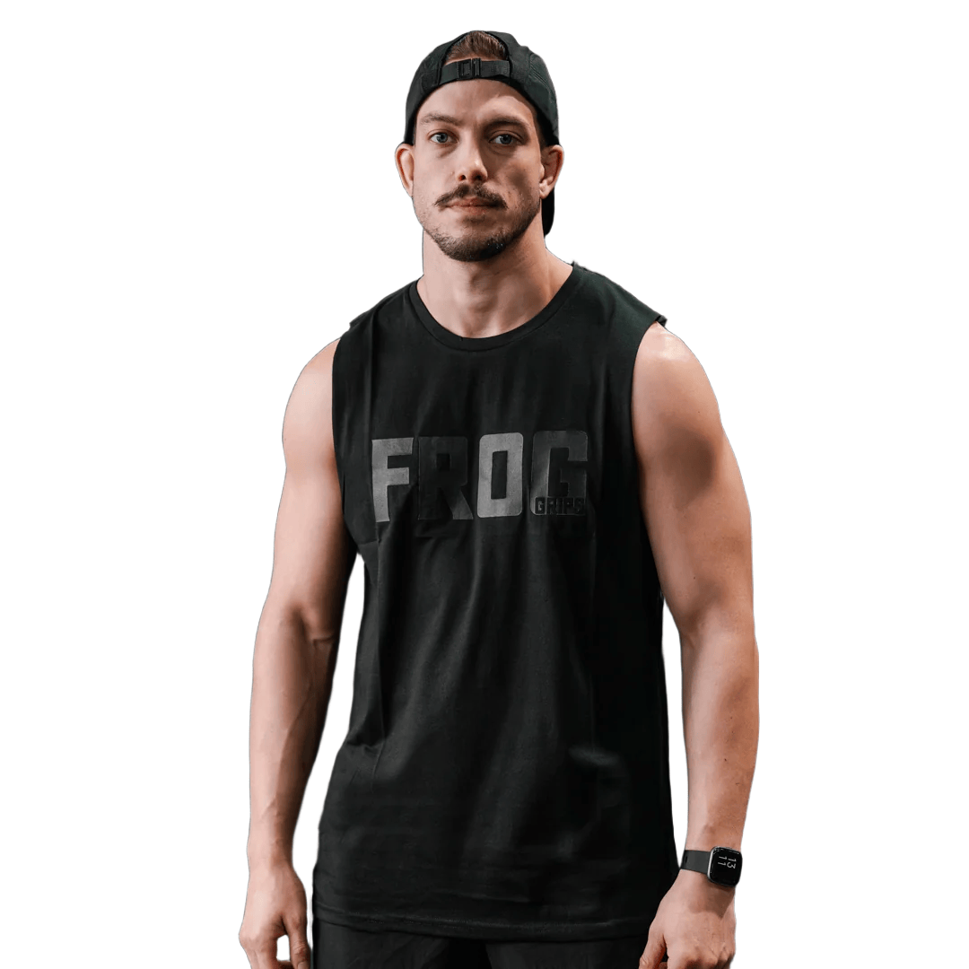 Frog Unisex Muscle T-Shirt L / Schwarz kaufen - Frog Grips Oberteile Herren - Fitness Onlineshop