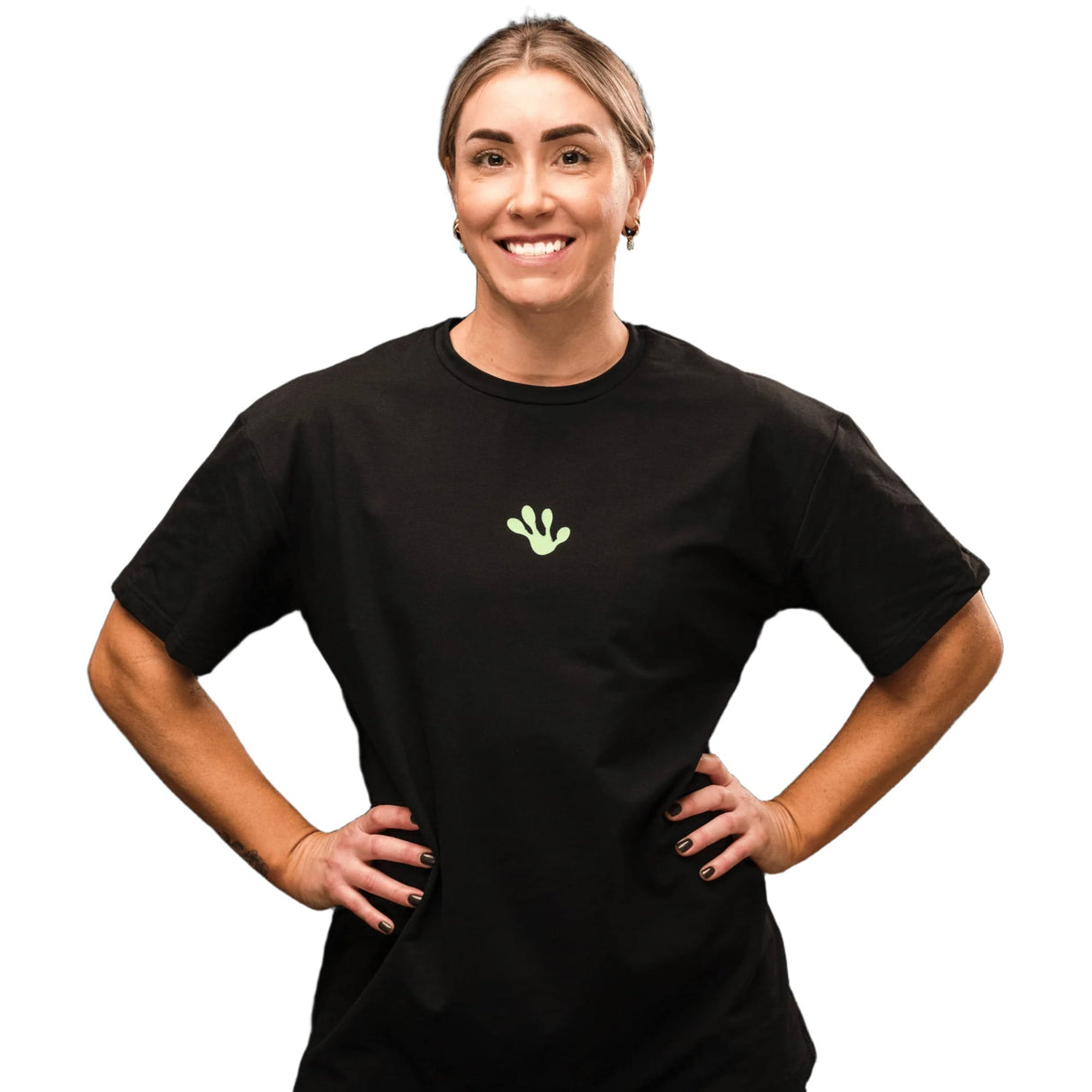 Frog Unisex Oversized T-Shirt Schwarz/Grün / XXXL kaufen - Frog Grips Oberteile Unisex - Fitness Onlineshop