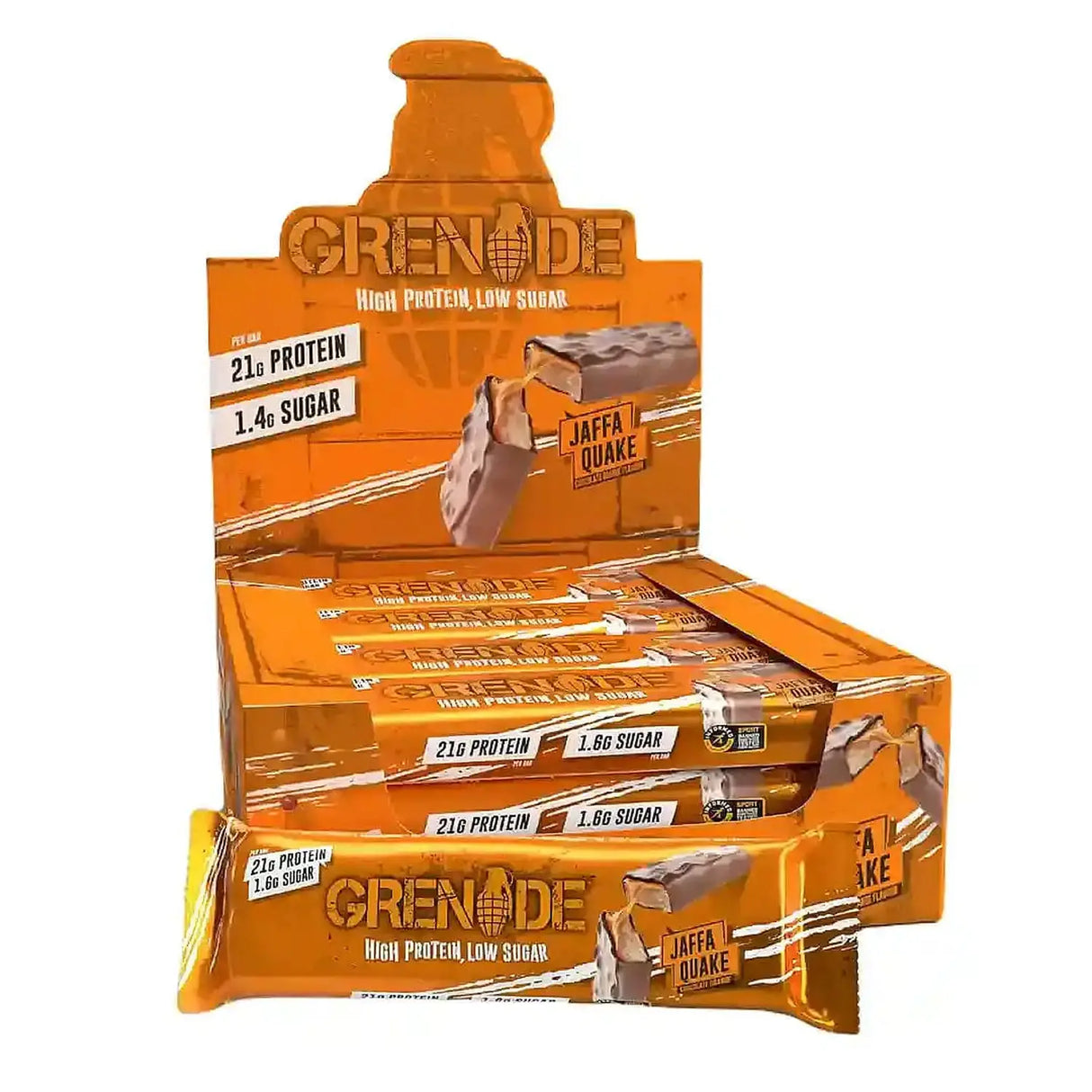 Acheter la barre protéinée Grenade Grenade 12 x 60 g Jaffa Quake sur HighPowered.ch