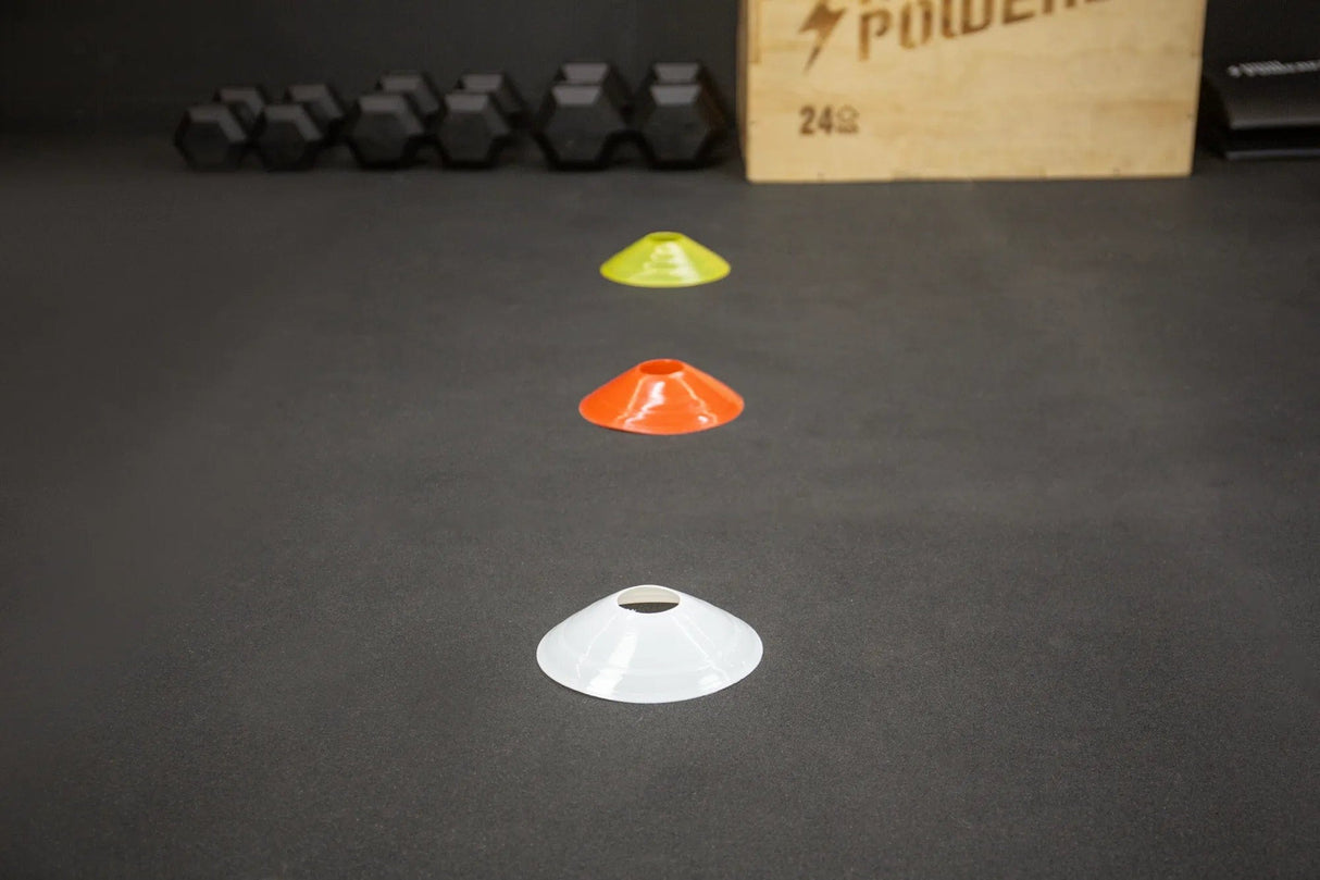 Agility Cones (50 Pack mit Ständer) kaufen - HighPowered Agility Training - Fitness Onlineshop