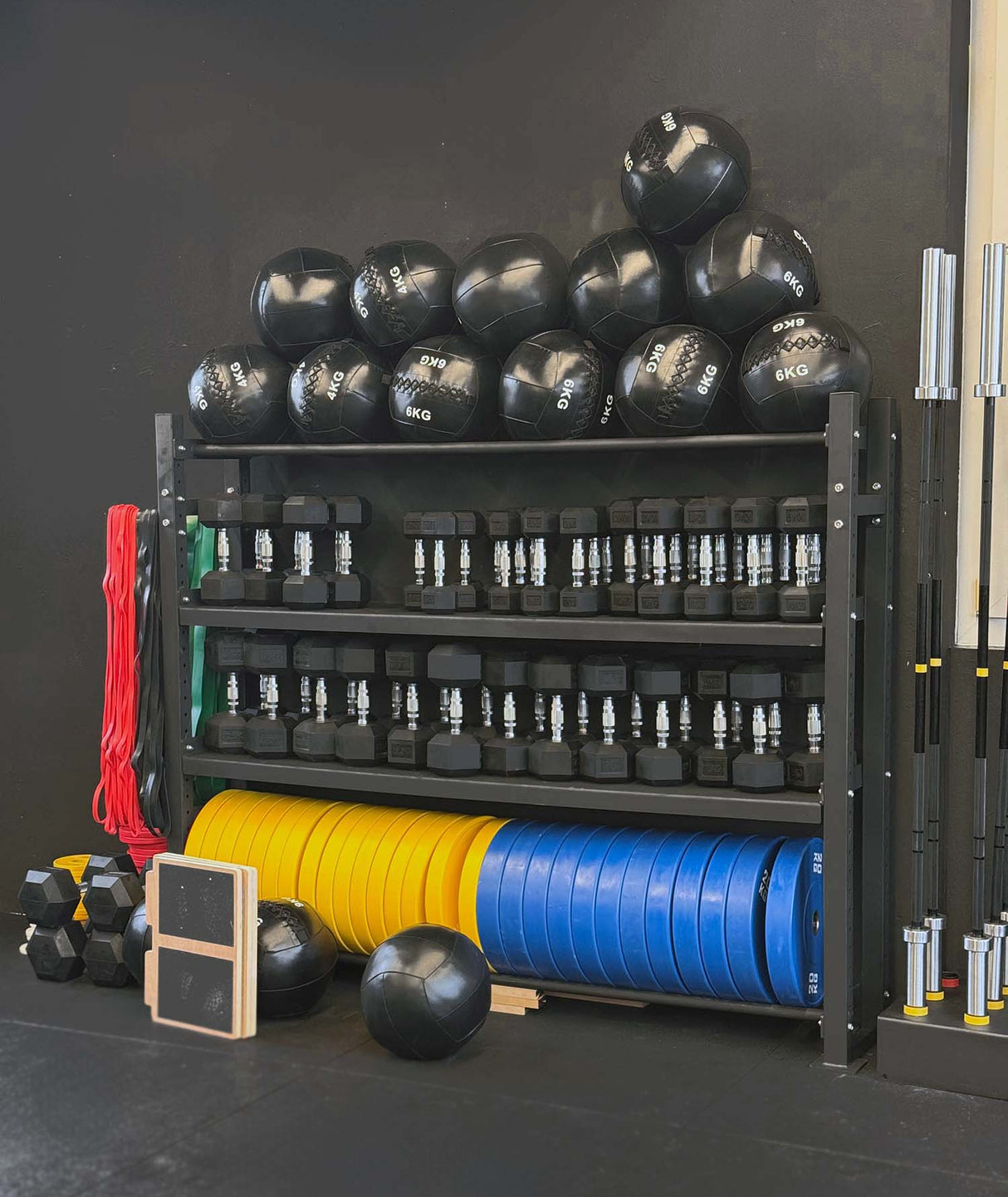 Gym Storage Rack (215 x 170 x 45 cm) kaufen - HighPowered Multi-Function Ständer - Fitness Onlineshop